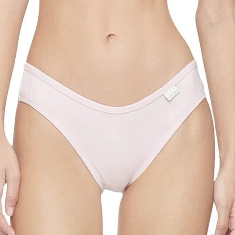 Calvin Klein Women’s Ribbed Bikini Panty QD3885 – Barely Pink - Picture 4 of 5